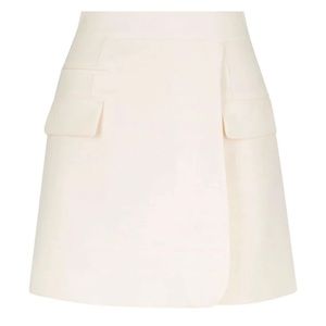 Shona Joy IRENA WRAP MINI SKIRT - IVORY